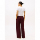 Wide Leg Pants Deep Burgundy  TOMMY HILFIGER