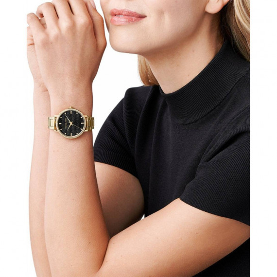 Reloj Pyper Dorado E/negra  MICHAEL KORS