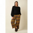 Pantalones Mujer Pantalones KING LOUIE Federica Cuff Caroll Check