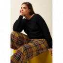 Pantalones Mujer Pantalones KING LOUIE Federica Cuff Caroll Check