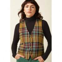 Chaqueta Mujer Chaleco KING LOUIE Bianca Caroll Check