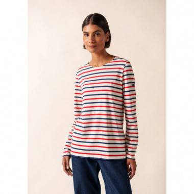 Camisetas Mujer Camiseta SAINT JAMES Marinera de Rayas Minquidame Tricolor