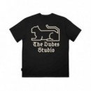 Camisetas Hombre Camiseta THE DUDES Studio Classic Black