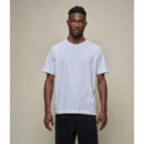 Camisetas Hombre Camiseta MERZ B SCHWANEN de Algodón Pima Suave Corte Relajado Blanca