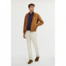 Chaquetas Hombre Chaqueta BARACUTA Harrington G9 Suede Tobacco