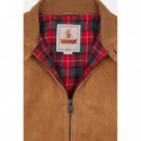 Chaquetas Hombre Chaqueta BARACUTA Harrington G9 Suede Tobacco