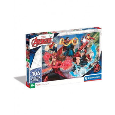 CLEMENTONI Puzzle 104 Piezas Avenger Glitter