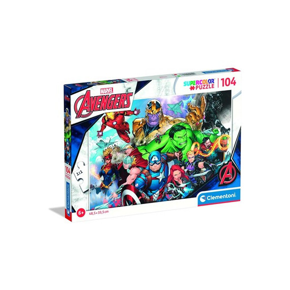 CLEMENTONI Puzzle 104 Piezas Avengers Marvel