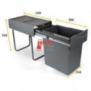 Cubo De Basura 20 L - Gris - Modelo 819.93.23