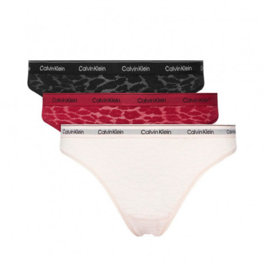 Pack de 3 Braguitas Clásicas - Icon Lace  CALVIN KLEIN