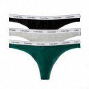 Pack de 3 Tangas - Icon Logo  CALVIN KLEIN