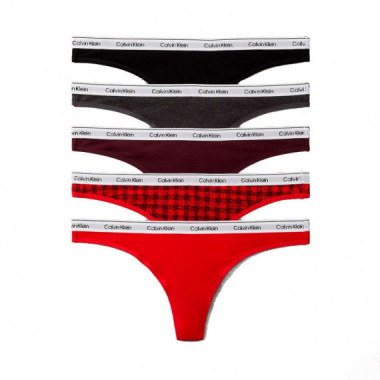 Pack de 5 Tangas - Icon Logo  CALVIN KLEIN