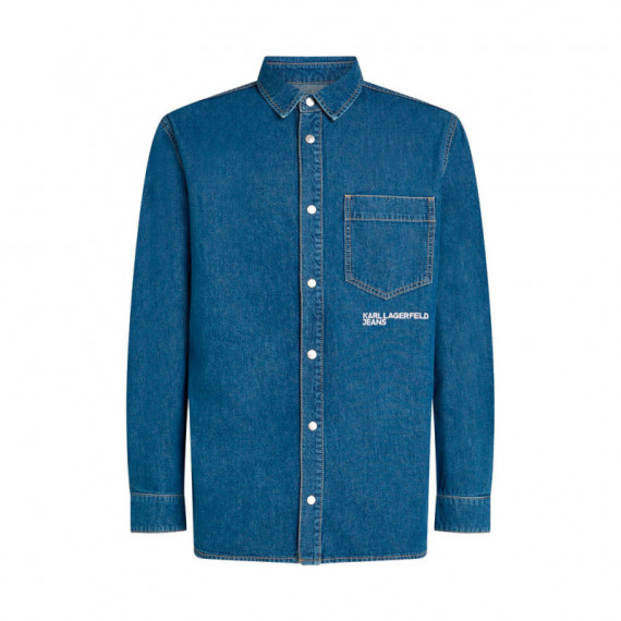Camisa Vaquera de Corte Regular  KARL LAGERFELD JEANS