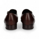 Hebilla Lado Grabado Marron  SERGIO SERRANO