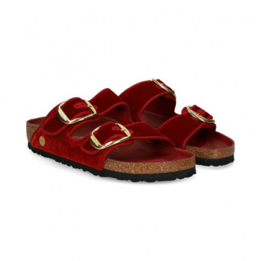 Pala 2 Hebillas Big Terciopelo Rojo  BIRKENSTOCK