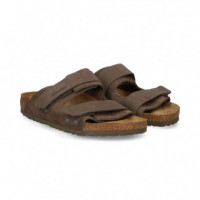 Pala 2 Velcros Nobuck+ante Gris  BIRKENSTOCK