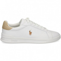 Talon ante Deportivo Piel Blanco  POLO RALPH LAUREN