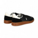 Talon Blanco Deportivo Ante+piel Negro  POLO RALPH LAUREN