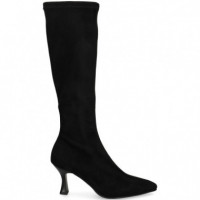 Bota ante Licra Negro  MISS ELASTIC