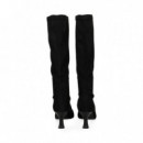 Bota ante Licra Negro  MISS ELASTIC