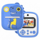 Cámara Infantil KOOLTECH IKIDS3 Azul con Impresión Instantánea 1080P, Pantalla de 2.4", Cámaras Duales y Juegos Integrados