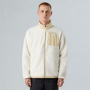 Chaquetas Hombre Chaqueta THE NORTH FACE Polar con Cremallera Integral Yumiori Off-peak White Dune-gravel  White Dune Gravel
