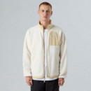 Chaquetas Hombre Chaqueta THE NORTH FACE Polar con Cremallera Integral Yumiori Off-peak White Dune-gravel  White Dune Gravel