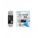 PACIFICO Pendrive Dual 32GB Tipo C/usb a NP-L1789