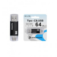 PACIFICO Pendrive Dual 64GB Tipo C/usb a NP-L1790
