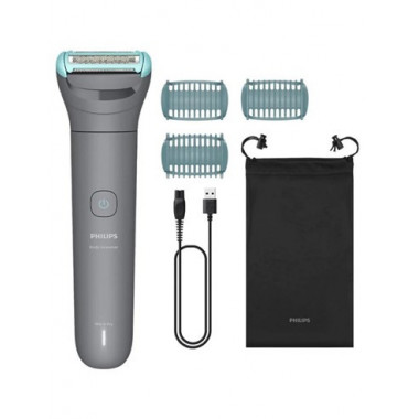 PHILIPS Afeitadora Corporal y Zona Intima Series 3 BG3485/15 Recargable Sumergible con Funda