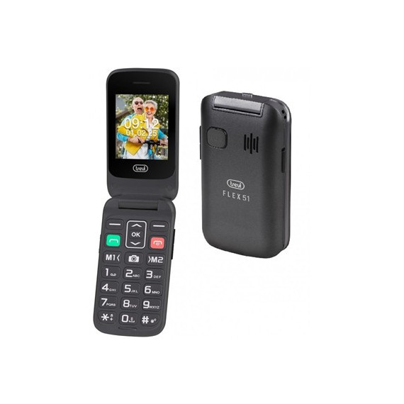 TREVI Telefono Movil Flex 51 Camara Funcion Sos Teclas Grandes Linterna