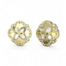 Pendientes Wild Flower Dorado  GUESS