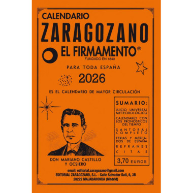 Calendario Zaragozano 2026   2025