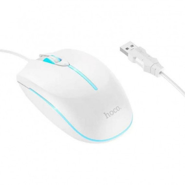 Hoco GM37 Ratón Gaming con Cable USB Blanco