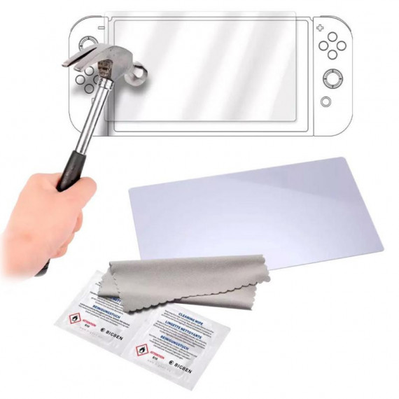 BIGBEN Protector Pantalla Cristal Templado Nintendo Switch