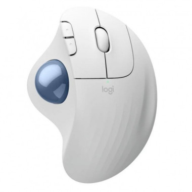 Logitech Ergo M575s Ratón Inalámbrico Trackball Blanco