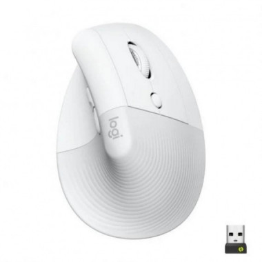 Logitech Lift Ratón Vertical Inalámbrico Ergonómico - Blanco