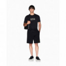 Shorts Black Diagonal Gold  ARMANI EXCHANGE