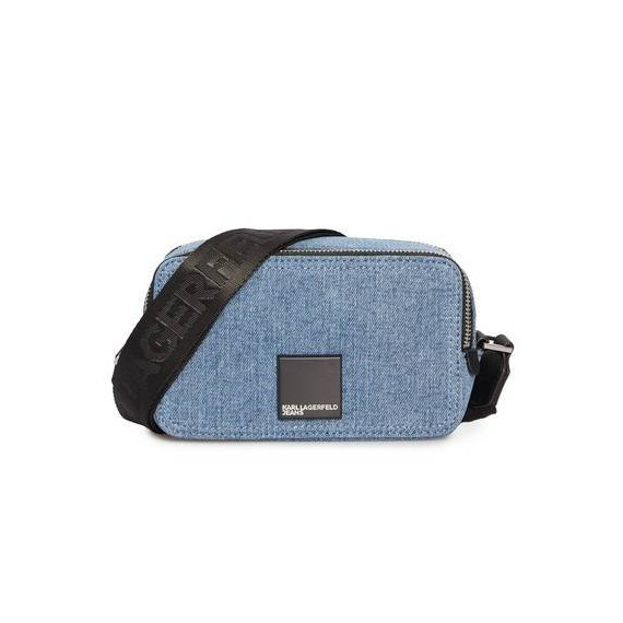 Klj Box Logo Camera Bag Denim Washed Mid  KARL LAGERFELD