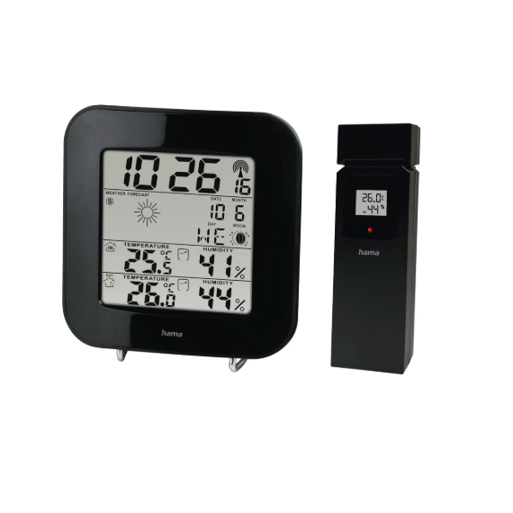 Estación Meteorológica HAMA EWS-200 Negro