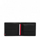 Cartera Plegable de Piel con Logo  TOMMY HILFIGER