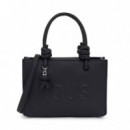 Mini Bolso Horizontal Negro la Rue New Tous  TOUS BAGS