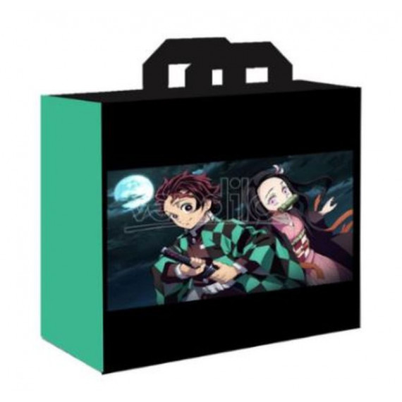 KONIX Bolsa Demon Slayer Tanjiro & Nezuko Black