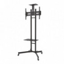 Soporte TV Monitor AISENS Suelo con Ruedas 37-70 50KG Black