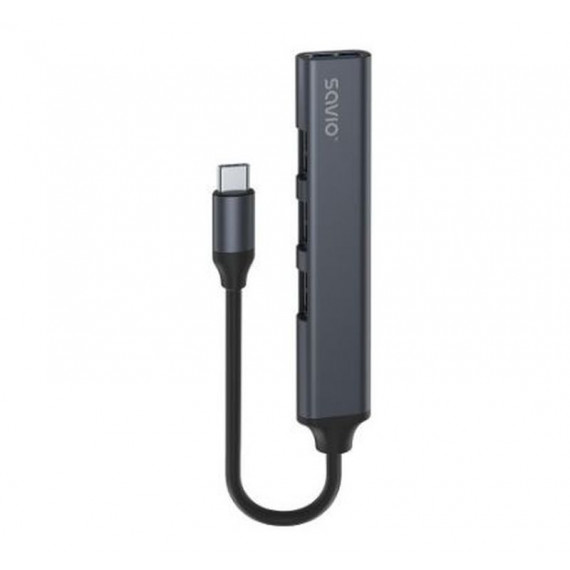SAVIO Hub Usb(c) - 3 X Usb(a) 2.0 + 1 X Usb(a) 3.1