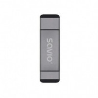 SAVIO Lector de Tarjetas Sd Sd USB 3 en 1