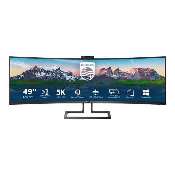 PHILIPS Brilliance 499P9H 49" Curvo Dual QHD