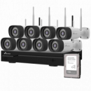 Kit Videovigilancia NIVIAN Wifi 16 Canales 8 Cámaras 1TB