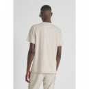 Camiseta Regular Fit en Jersey de Algodón con Estampado de Tigre Flocado de ANTONY MORATO