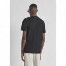 Camiseta Regular Fit en Jersey de Algodón con Estampado de Tigre Flocado de ANTONY MORATO